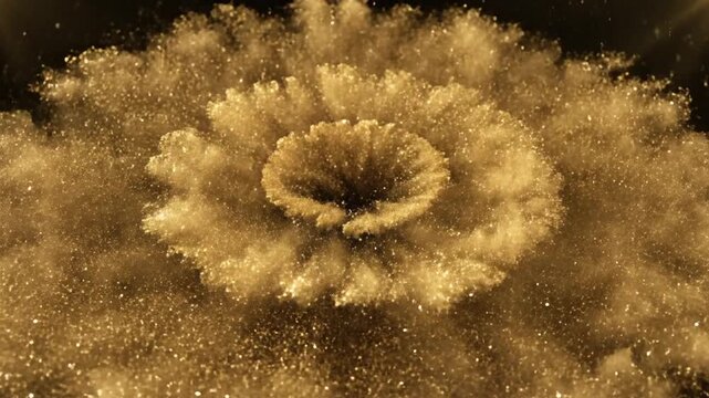 Underwater Explosion with Debris and Bubbles.