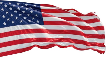 Obraz premium Waving american flag celebrating flag day and patriotic pride in the usa