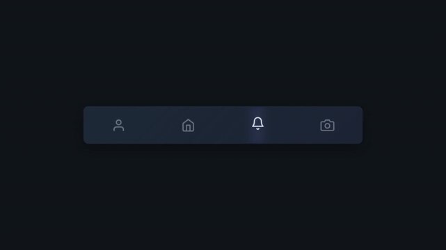 Deep Purple Dark Background Floating Selection Menu With Subtle Lavender Glow Effects For Premium Mobile Application Prototyping And High End Digital Service User Interface Concepts 4K UHD