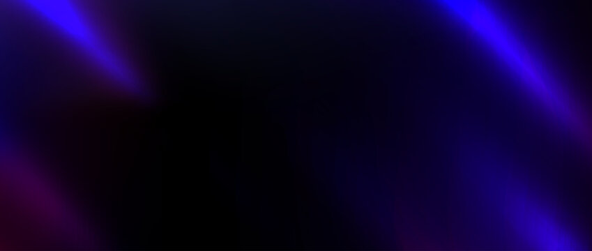 Purple neon light leak background. Old film bokeh flare overlay. Vintage photo filter texture. Exposed saturated photography effect wallpaper. Vector aged blur ultraviolet gradient leak backdrop