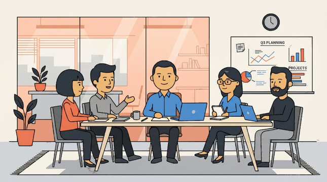 people at the office had a meeting