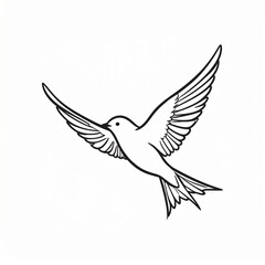 Obraz premium flying white dove isolated on plain background peace symbol vector illustration