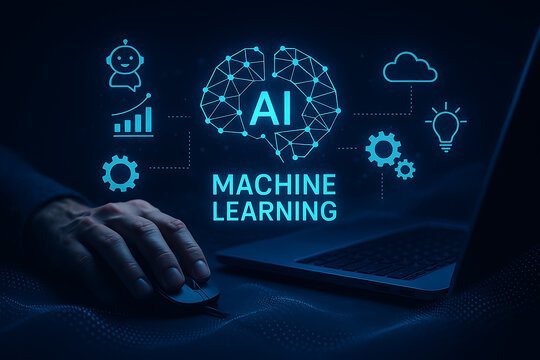 Innovative machine learning process with artificial intelligence network and futuristic brain interface for smart technology development
