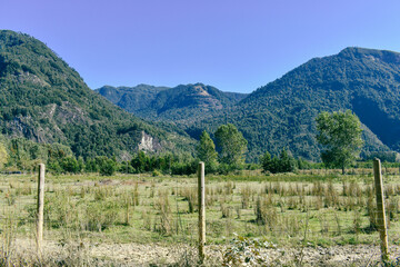 Fototapeta premium Mountains in the background