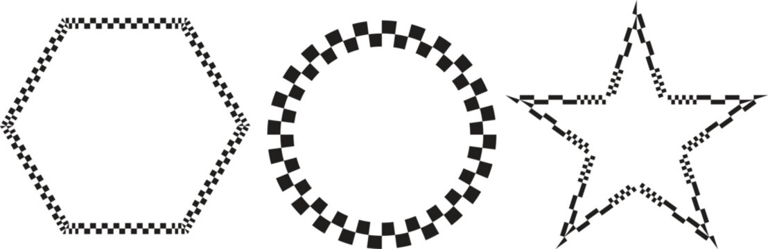 black and white checkered pattern background