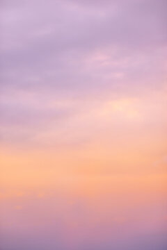 Minimalist dreamy pink sunset cloudscape for atmospheric background
