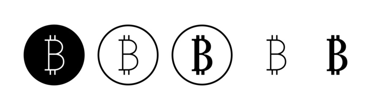 Bitcoin icon logo design. bitcoin sign and symbol. payment symbol. cryptocurrency logo