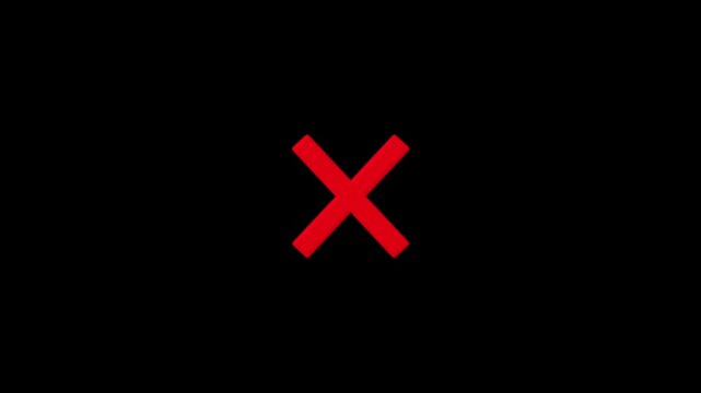 Red Cross Symbol on Black Background mark sign