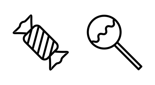 Candy icon symbol for apps and websites. candy sign and symbol.