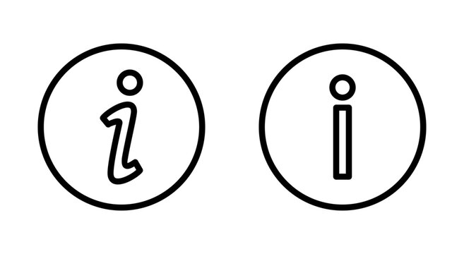Information sign icon symbol for apps and websites. about us sign and symbol. question mark icon