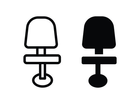 Black and white illustration of two pacifiers Vector