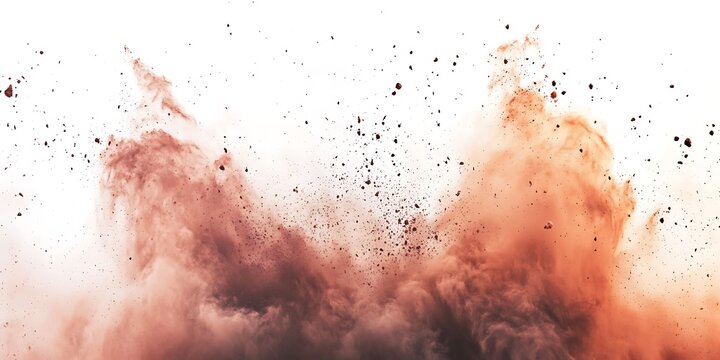 Explosion of pink particles for abstract background