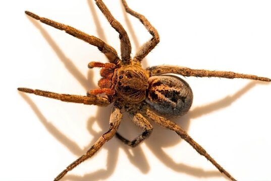 Wolf spider, very common in lawns.