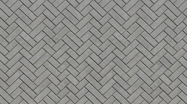 Seamless pattern of gray paver bricks in a flat lay perspective.
