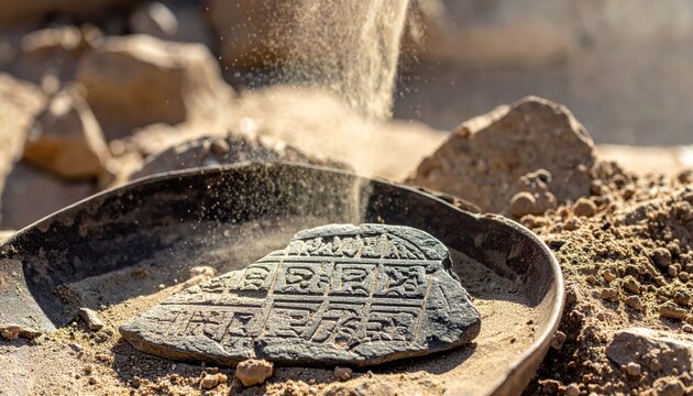 Ancient cuneiform tablet unearthed at archaeological dig site