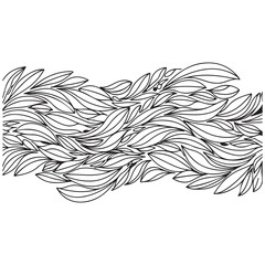 Fototapeta premium Abstract Flowing Leaf Pattern Decorative Nature Design