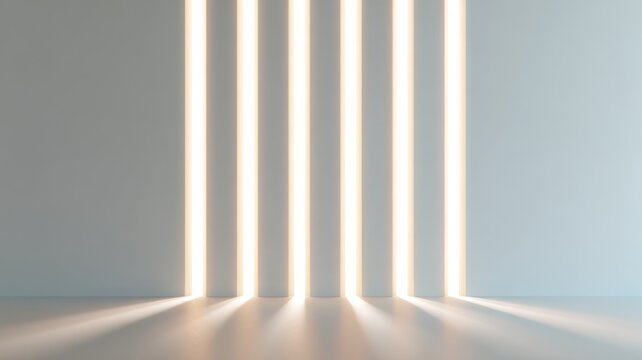 Light bars aligned minimal background