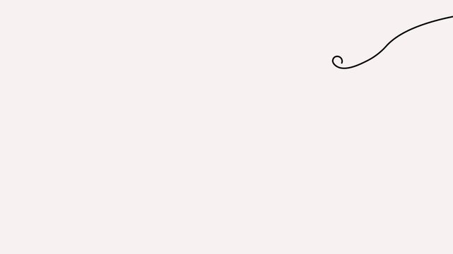 Continuous one-line drawing of an electric light bulb, minimalist 4K animation video for concepts of creativity and bright ideas.