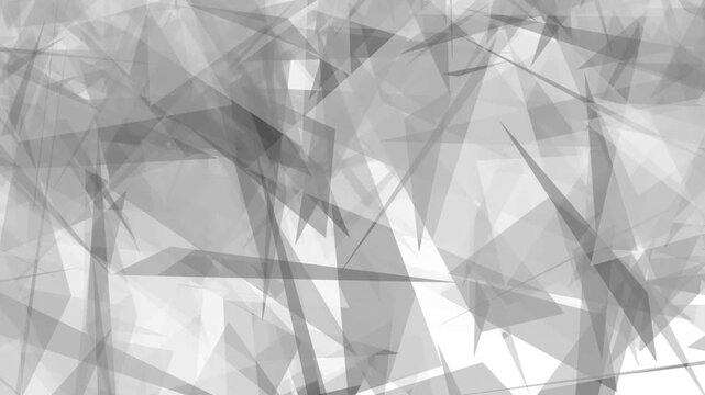 Abstract Monochrome Geometric Shard Animation
