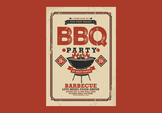 BBQ Party Flyer