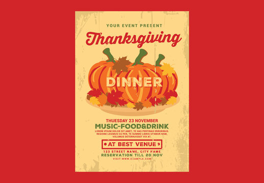 Thanksgiving Dinner Flyer