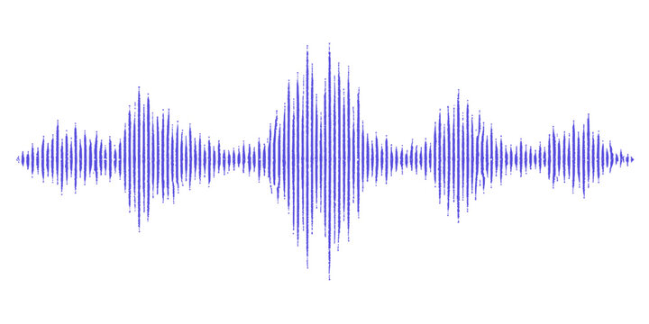 Abstract blue digital music equalizer with a light spectrum waveform design and technology lines for a modern audio frequency vector illustration background