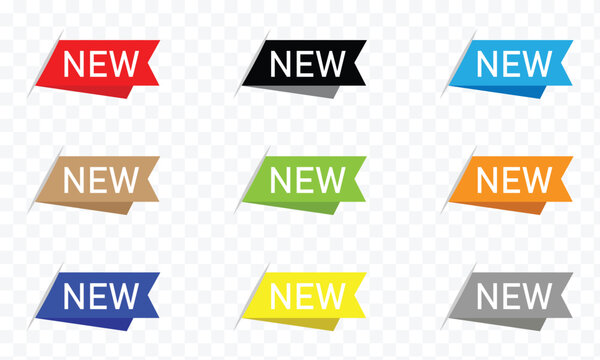 New product corner label. new banner. flat style. new product sign . Vector Illustration . EPS 10 .
