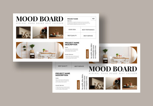 Minimal Mood Board Layout