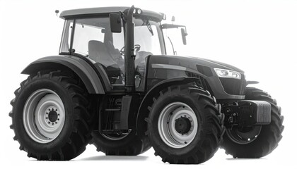 Obraz premium Modern Agricultural Tractor in a Studio Setting.