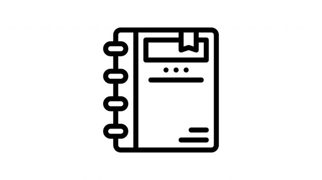 agenda minimalist stroke animation