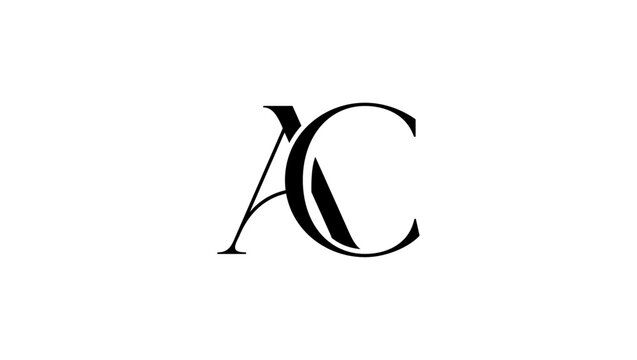 A, AC Abstract Letters Logo Monogram, Initial Letter AC Logo Template Design, AC Logo Vector, alphabet, sign, triangle, letter, symbol, a, icon, font, vector, design, text, car, LUXURY LOGO 