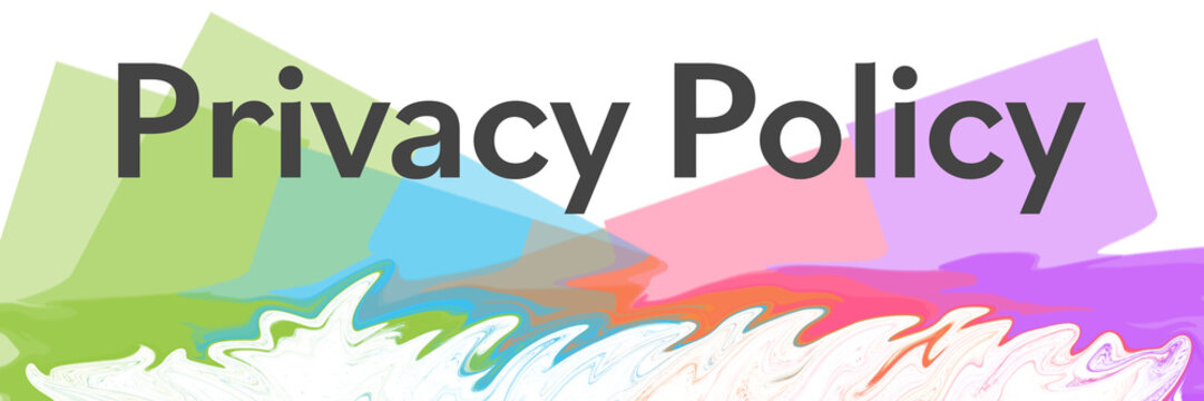 Privacy Policy Colorful Random Boxes Painting Bottom Text 