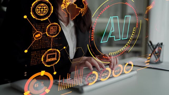 AI Assistant Brain Processor with LLM Technology, Big Data, Machine Learning, Generative AI for Business Support, Future Agentic AI Technology and Artificial Intelligence Prompt Engineering. Thunk