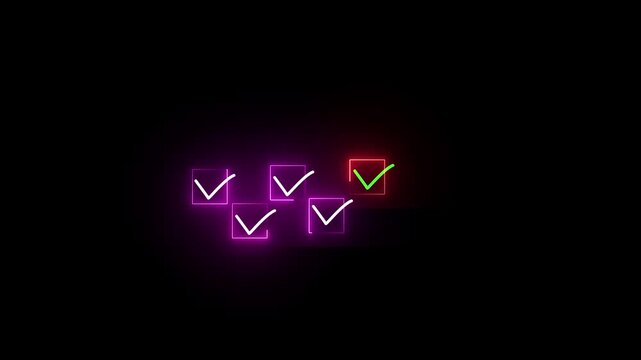 Glowing Neon Heart Arrow Sign Symbolizing Business Growth and Success on Black Background