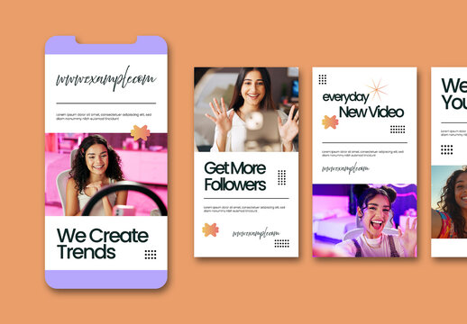 Creative Content Creation Story Template Set