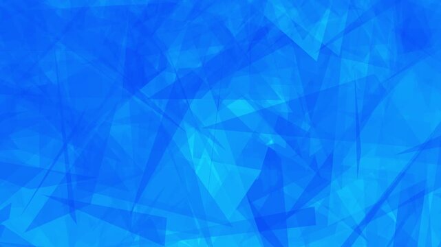 Abstract Azure Blue Geometric Shard Animation