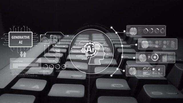 AI Assistant Brain Processor with LLM Technology, Big Data, Machine Learning, Generative AI for Business Support, Future Agentic AI Technology and Artificial Intelligence Prompt Engineering. Muxer