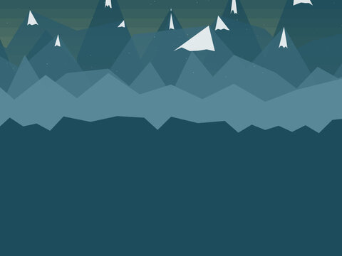 Geometric Mountain Range Pattern Design