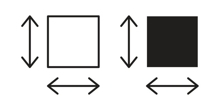 Square Meter icon. Simple outline style for web and app. Vector icon
