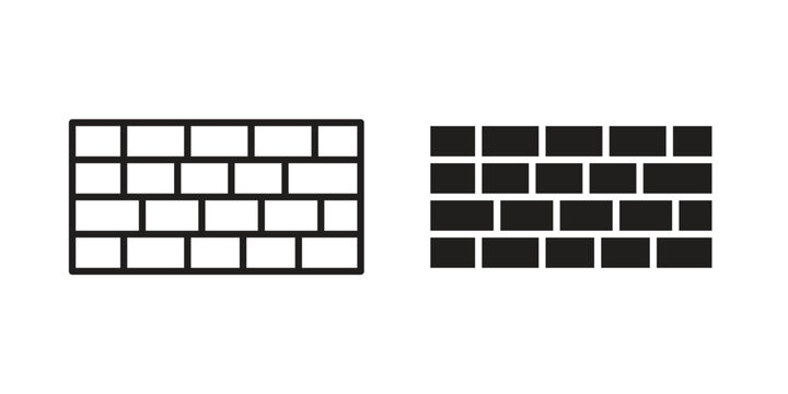 Wall icon. Simple outline style for web and app. Vector icon