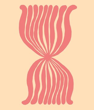 contemporary floral mirror object silhouette