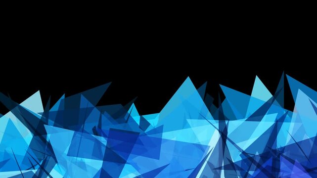 Shattered Sapphire Dynamic Polygonal Fragments