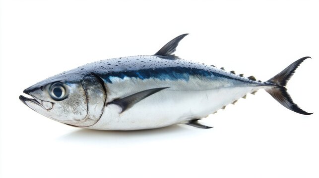 Fresh Amberjack Fish with Water Droplets