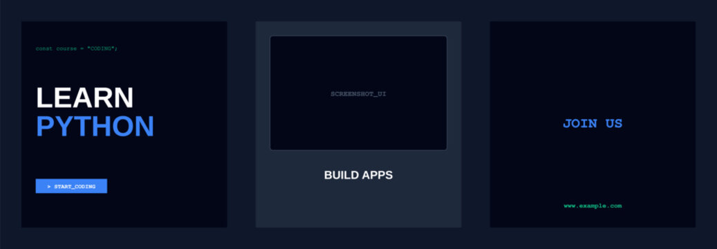 Coding IT Course Learning Design Template Bundle