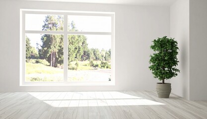 Fototapeta premium empty room with window