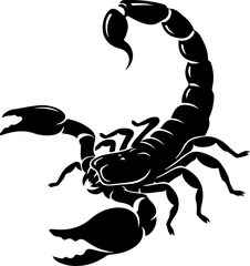 Scorpion silhouette vector illustration © Print