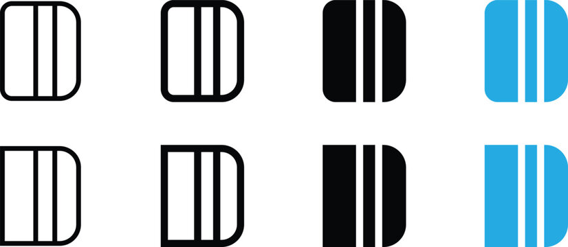 Credit card icon set payment method, banking, finance, shopping, ecommerce symbols