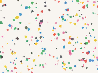 Obraz premium Colorful Terrazzo Fragments Organic Stone Mosaic Background