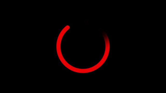 Loading circle animation. Round loading animation. White gradient dotted round loading. Loading animation. Transparent background with 4k animation video.