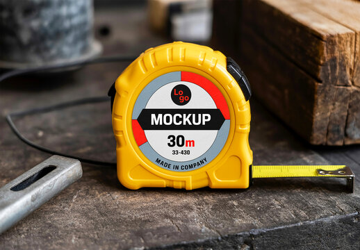 Realistic Measuring Tape Mockup